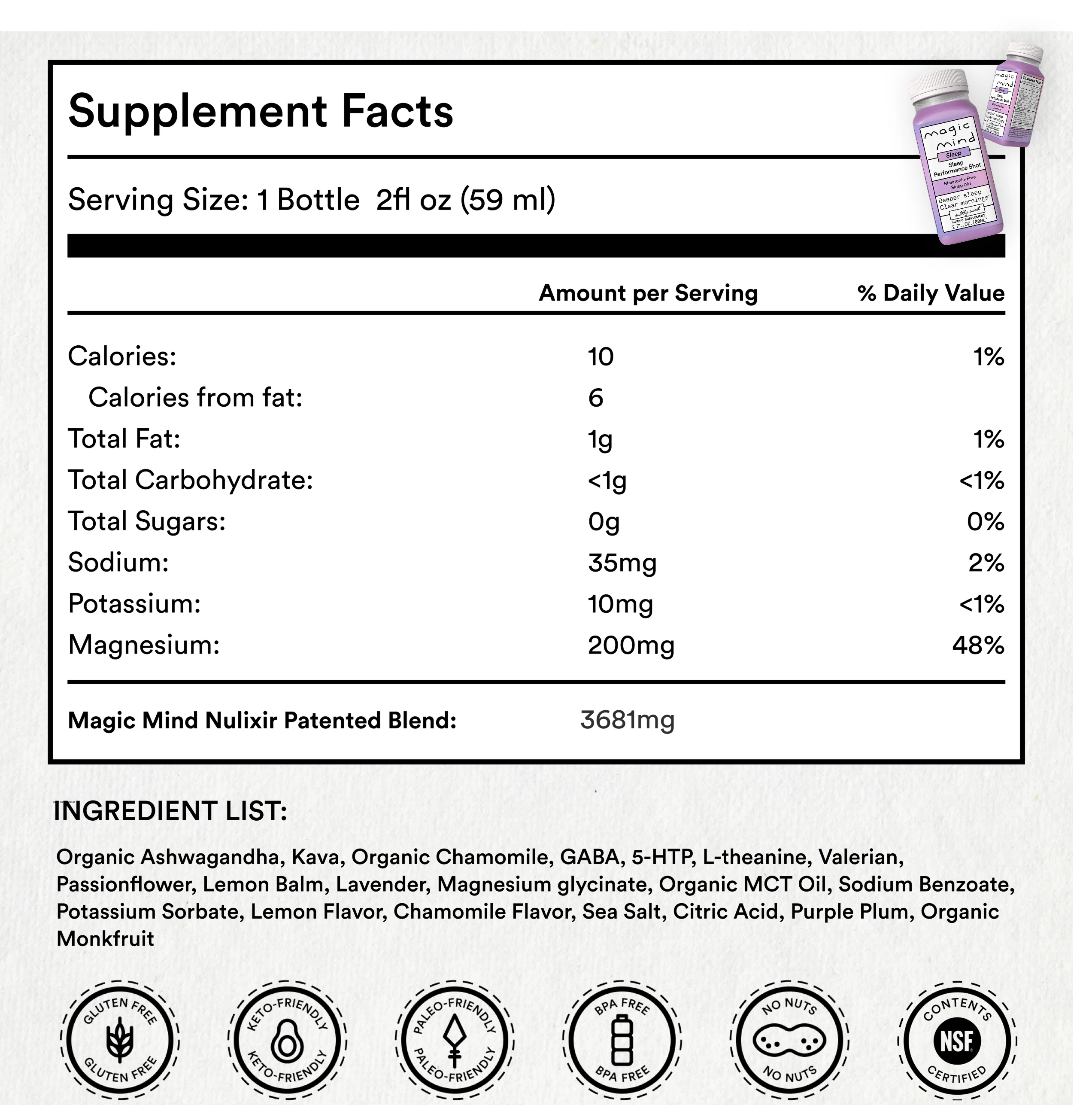 Magic Mind | Sleep Performance Shot - Image 5